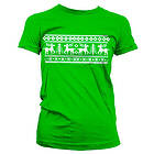 Scandinavian Christmas Girly Tee T-Shirt (Dam)