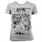 Batman Umbrella Army Distressed Girly T-Shirt (Dam)