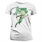 Green Arrow Distressed Girly T-Shirt (Dam)