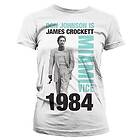 Don Johnson Is Crockett Girly T-Shirt (Dam)