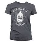 Moonshiners Everything's Better Homemade Girly Tee T-Shirt (Dam)