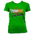Zombie - Eat Flesh Girly Tee T-Shirt (Dam)