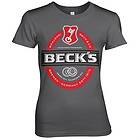 Beck's Label Logo Girly Tee T-Shirt (Dam)