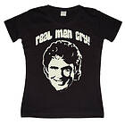 Real Men Cry! Girly T-shirt (Dam)