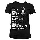 Bad Person Doing Good Things Girly T-Shirt (Dam)