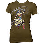 Wonder Woman Strongest Woman Alive Girly Tee T-Shirt (Dam)