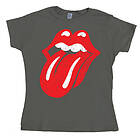 Rolling Stones Distressed Tongue Girly T- shirt T-Shirt (Dam)