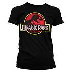 Jurassic Park Distressed Logo Girly Tee T-Shirt (Dam)