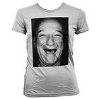 Robin Williams Face Up Girly T-Shirt (Dam)