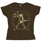 Da Vinci Rock Man Girly Tee T-Shirt (Dam)