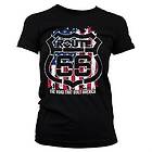 Route 66 America Girly Tee T-Shirt (Dam)