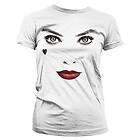 Harley Quinn Face-Up Girly Tee T-Shirt (Dam)