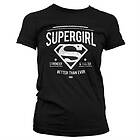 Supergirl Strong & Faster Girly T-Shirt (Dam)