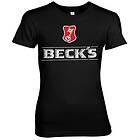 Beck's Washed Logo Girly Tee T-Shirt (Dam)