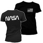 NASA Black Flag Girly Tee T-Shirt (Dam)