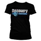 Discovery Cracked Globe Logo Girly Tee T-Shirt (Dam)