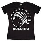 Volume Knob Girly T-shirt (Dam)