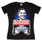 Barack Is My Homeboy Girly T-shirt (Dam)