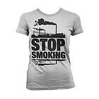 Stop Smoking Girly T-Shirt (Dam)