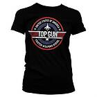 Top Gun Fighter Weapons School Girly Tee T-Shirt (Dam)