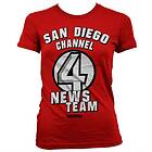 San Diego Channel 4 Girly T-Shirt (Dam)