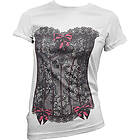 Black Corset Girly T-shirt (Dam)