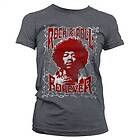 Jimi Hendrix Rock 'n Roll Forever Girly Tee T-Shirt (Dam)