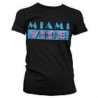 Miami Vice Distressed Logo Girly T-Shirt (Dam)