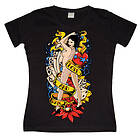 Love And Hate Pin-Up Girly Tee T-Shirt (Dam)