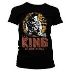 Elvis Presley The King Of Rock 'n Roll Girly Tee T-Shirt (Dam)