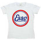 Retro Esso Logo Girly Tee T-Shirt (Dam)