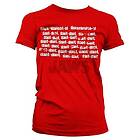 Jaws Dant Dant Girly Tee T-Shirt (Dam)