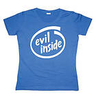 Evil Inside Girly T-shirt (Dam)