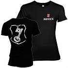 Beck's Shield Girly Tee T-Shirt (Dam)