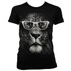Lion Glasses Girly T-Shirt (Dam)