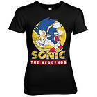 Fast Sonic Sonic The Hedgehog Girly Tee T-Shirt (Dam)