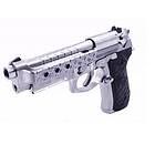 WE Airsoft M92 Rail Hex Cut GBB 6mm Silver