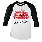 Stella Artois Joie de Biére Baseball Long Sleeve Tee, Long Sleeve T-Shirt (Herr)