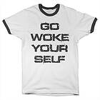 Go Woke Yourself Ringer Tee T-Shirt (Herr)