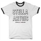 Stella Artois Retro Wordmark Ringer Tee T-Shirt (Herr)