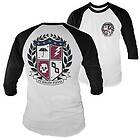 Ut Malum Pluva Shield Baseball Long Sleeve Tee, Long Sleeve T-Shirt (Herr)