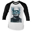 Frankenstein Bad Signal Baseball Long Sleeve Tee, Long Sleeve T-Shirt (Herr)