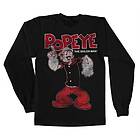 Popeye Distressed Sailor Man Long Sleeve Tee, Long Sleeve T-Shirt (Herr)