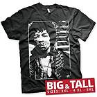 Jimi Hendrix Distressed Big & Tall T-Shirt (Herr)