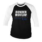 Dunder Mifflin Division of Sabre Baseball 3/4 Sleeve Tee, Long Sleeve T-Shirt (Herr)