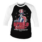 Rocky Apollo Creed Baseball 3/4 Sleeve Tee, Long Sleeve T-Shirt (Herr)