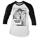 Dwight Schrute Workspace Baseball Long Sleeve Tee, Long Sleeve T-Shirt (Herr)