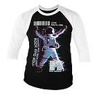 MTV Moon Man Baseball 3/4 Sleeve Tee, Long Sleeve T-Shirt (Herr)