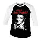 Elvis - Viva Las Vegas Baseball 3/4 Sleeve Tee, Long Sleeve T-Shirt (Herr)