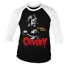 Call Me Chucky Baseball 3/4 Sleeve Tee, Long Sleeve T-Shirt (Herr)